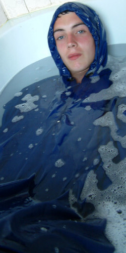 relax in a bathing cape